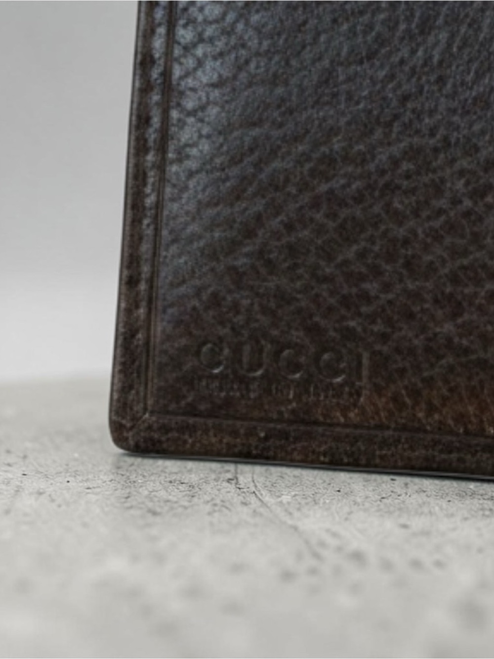 Vintage Gucci Black Grained Leather Bifold Horsebit Clasp Wallet - Picture 11 of 12